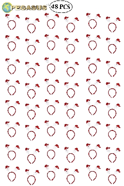 CERCHIETTO FRONTINO DI BABBO NATALE NATALE ECONOMICO (CF 48 PZ)